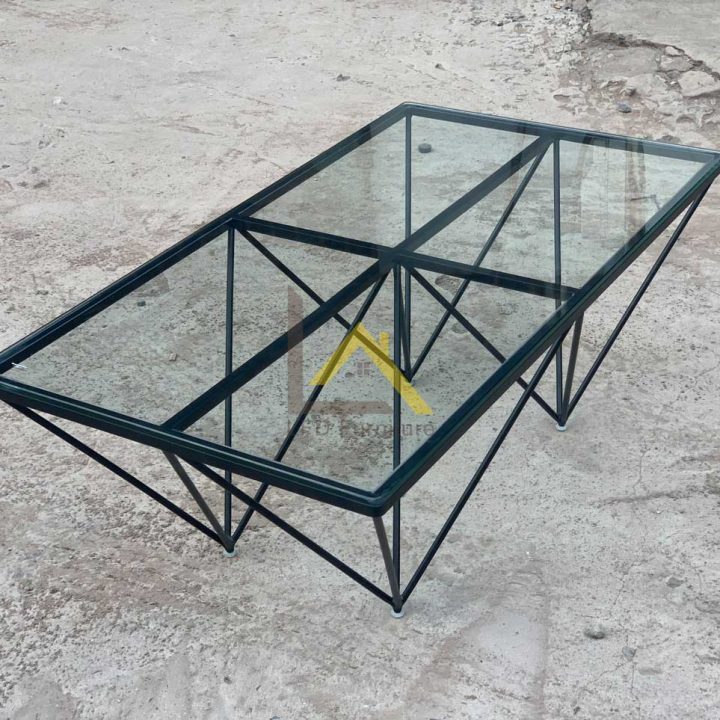 Bàn trà mặt kính chữ nhật – Mã: BTK01